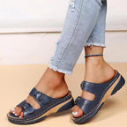 Orthopedic Sandals Women Adjustable Buckle Straps Platform Sole