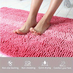 Valentina | Bath Mat | Chenille, Non-Slip, Quick-Dry | Bathroom & Entrance