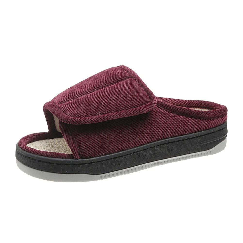 Orthopedic Slippers Women Extra Wide Adjustable Open Toe Non Slip