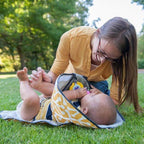 Anneke | Baby Changing Mat | 3-in-1 with Toy Holder & Side Barriers | Waterproof, Foldable