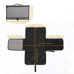 Anneke | Baby Changing Mat | 3-in-1 with Toy Holder & Side Barriers | Waterproof, Foldable