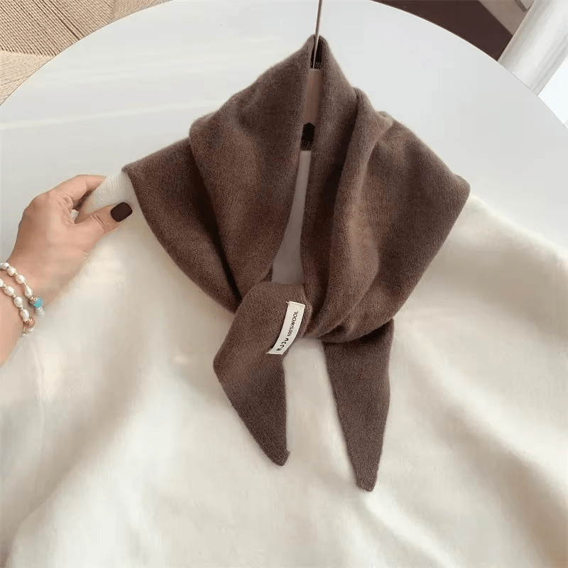 Anouk | Triangle Knit Scarf | Wool Blend, Versatile & Warm | Women's