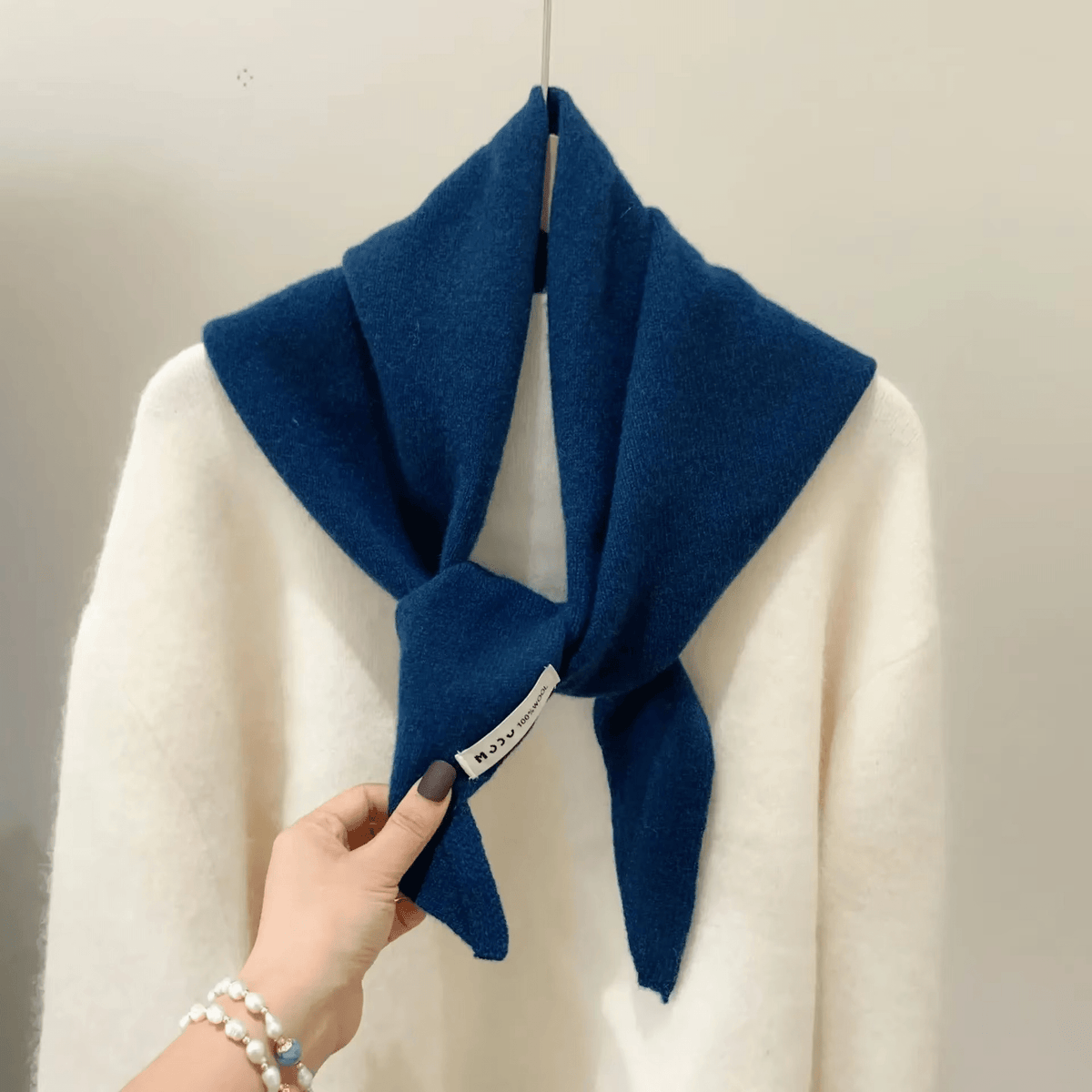 Anouk | Triangle Knit Scarf | Wool Blend, Versatile & Warm | Women's