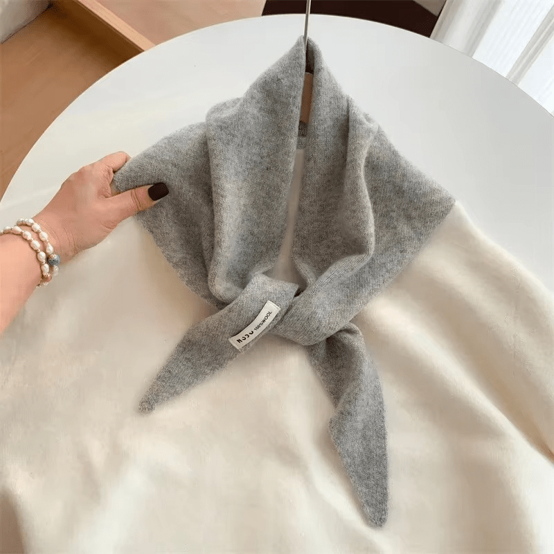 Anouk | Triangle Knit Scarf | Wool Blend, Versatile & Warm | Women's