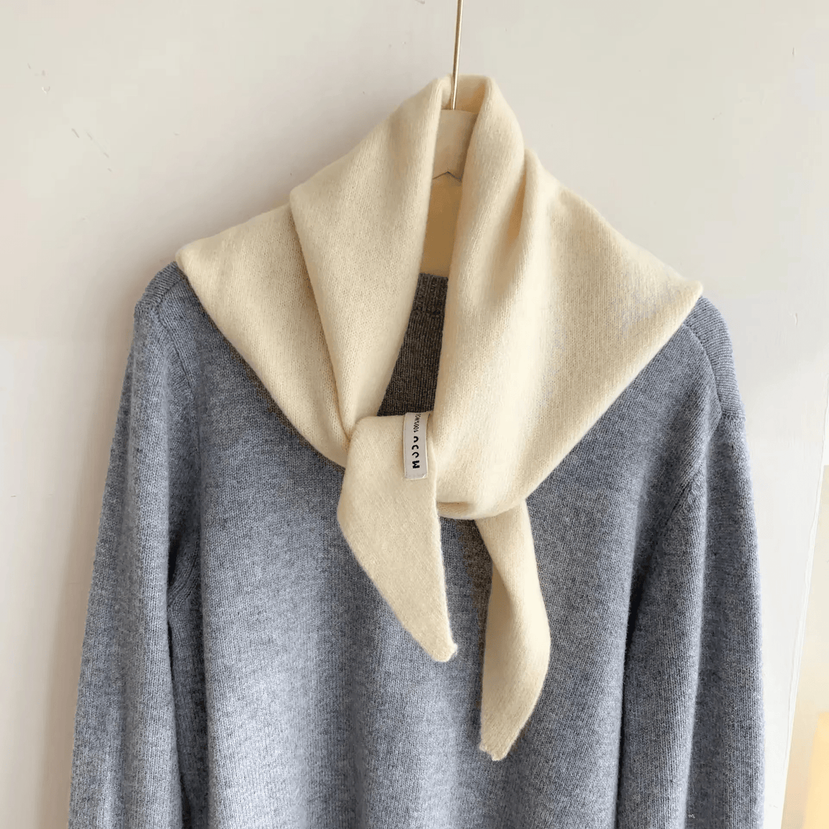 Anouk | Triangle Knit Scarf | Wool Blend, Versatile & Warm | Women's