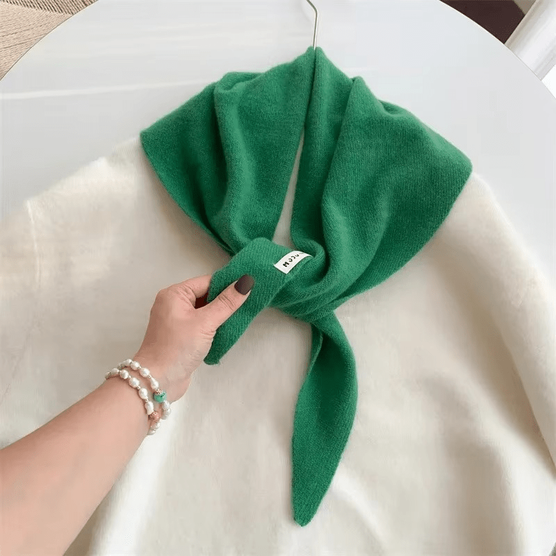 Anouk | Triangle Knit Scarf | Wool Blend, Versatile & Warm | Women's