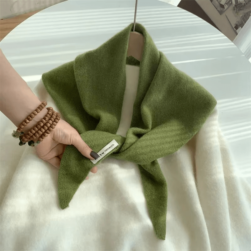 Anouk | Triangle Knit Scarf | Wool Blend, Versatile & Warm | Women's
