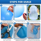 Juno | Giant Jelly Balloon Ball | 3-Pack, Transparent, Air & Water Fill