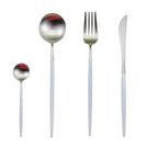 Marlow | Cutlery Set 24-Piece | Gold & Silver Stainless Steel | Luxury Dining