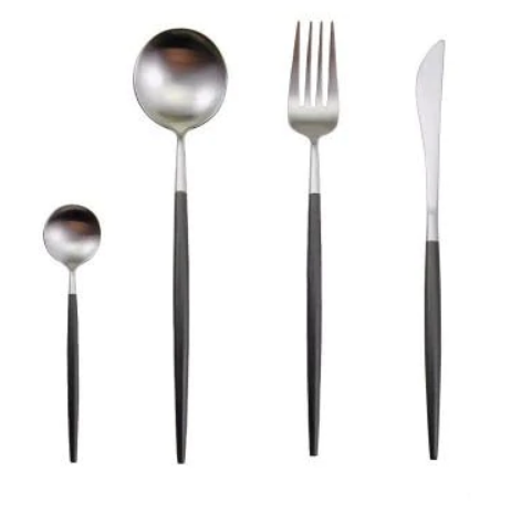 Marlow | Cutlery Set 24-Piece | Gold & Silver Stainless Steel | Luxury Dining