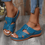 Womens Orthopedic Sandals Open Toe Leather Arch Support Cushioned