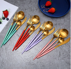 Marlow | Cutlery Set 24-Piece | Gold & Silver Stainless Steel | Luxury Dining