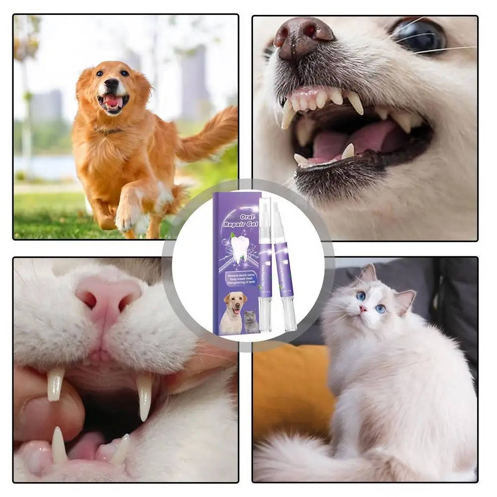 Tessa | Dog Oral Repair Gel | Whitening, Breath Freshening | 3-Pack