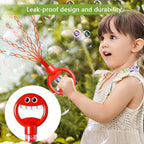Halle | Bubble Wand | 32-Hole Smiling Face Design | Kids Outdoor Toy