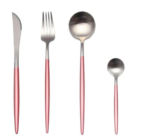 Marlow | Cutlery Set 24-Piece | Gold & Silver Stainless Steel | Luxury Dining