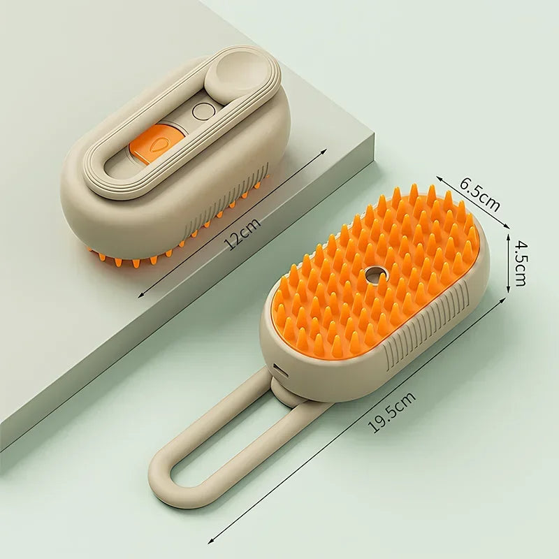 Valentina | Pet Steam Grooming Brush | 3-in-1, Deshedding, Massage Spray