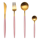 Marlow | Cutlery Set 24-Piece | Gold & Silver Stainless Steel | Luxury Dining