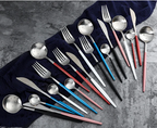 Marlow | Cutlery Set 24-Piece | Gold & Silver Stainless Steel | Luxury Dining