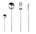 Marlow | Cutlery Set 24-Piece | Gold & Silver Stainless Steel | Luxury Dining
