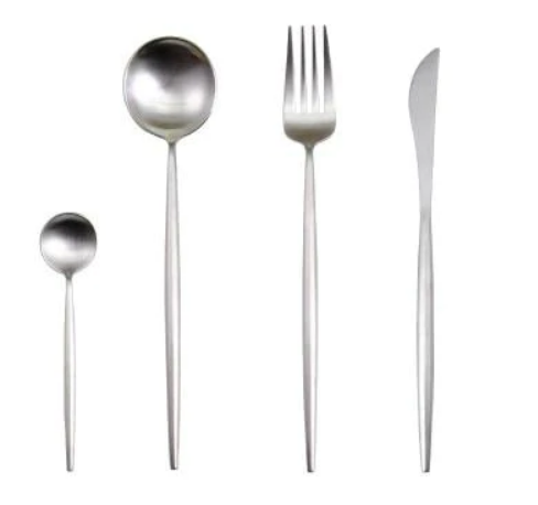 Marlow | Cutlery Set 24-Piece | Gold & Silver Stainless Steel | Luxury Dining