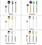 Marlow | Cutlery Set 24-Piece | Gold & Silver Stainless Steel | Luxury Dining