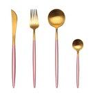 Marlow | Cutlery Set 24-Piece | Gold & Silver Stainless Steel | Luxury Dining