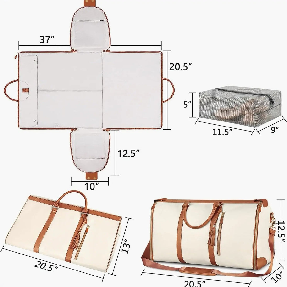 Clea | Travel Bag Lightweight Carry On Weekender