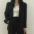 Ondine | Women's Blazer & Straight-Leg Trouser Set | Solid Color
