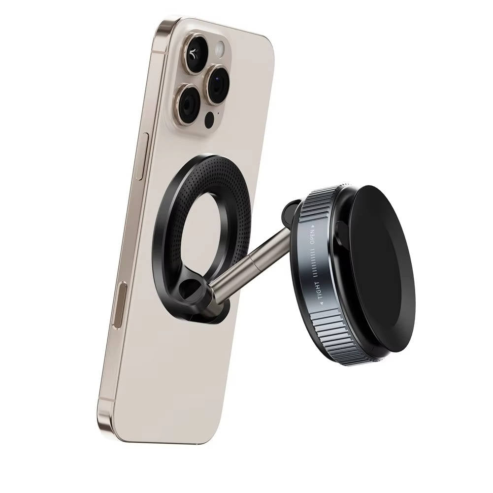Perla | Magnetic Phone Holder | 360° Adjustable, Car Mount | Suction Base
