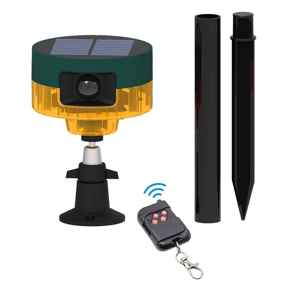 Giselle | Solar Pest Repeller | 360° Motion Detection, 13 Sounds | IP55, Garden