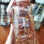 Valentina | Water Bottle 2L | Sport & Fitness, Straw, Time Marker | BPA-Free