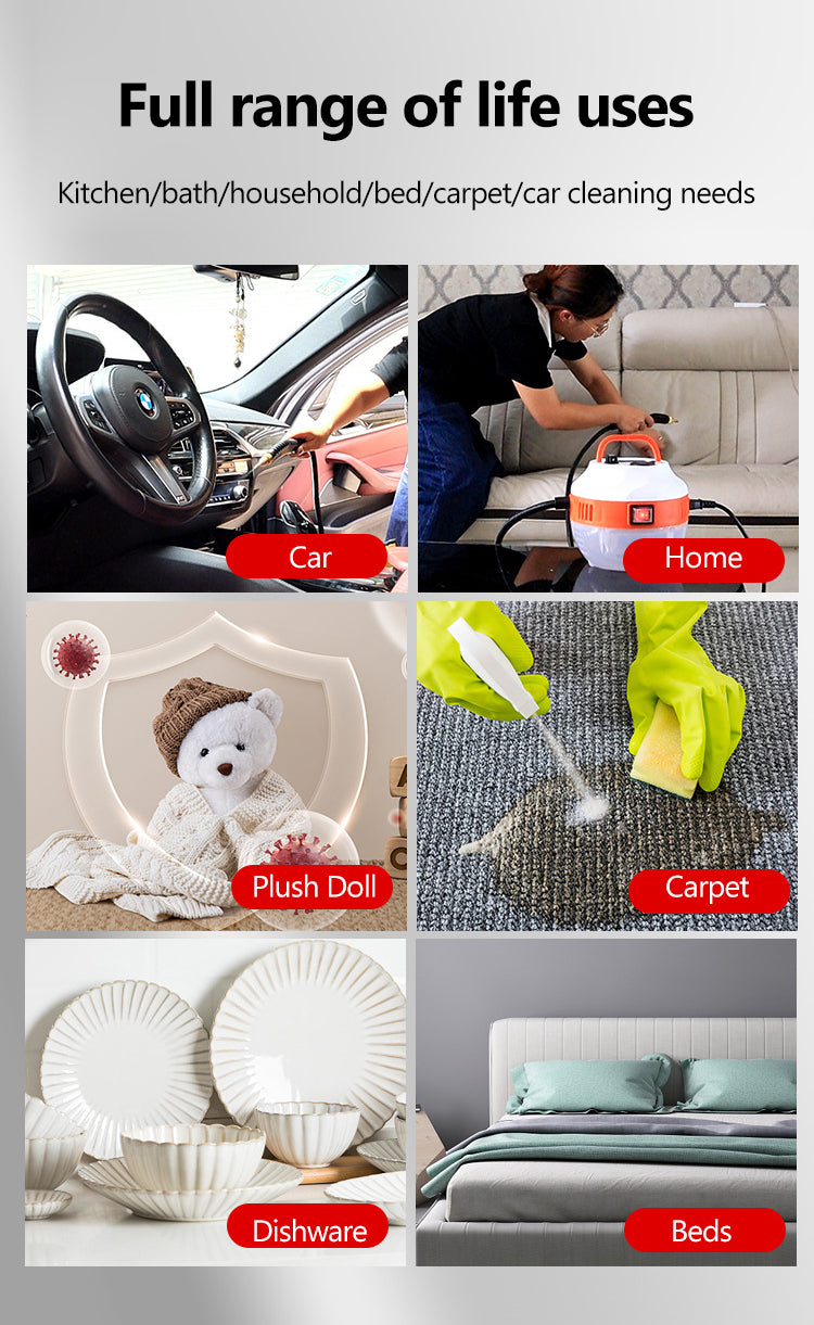 Dahlia | Steam Cleaner 2800W | High Pressure, Kitchen & Car | Chemical-Free
