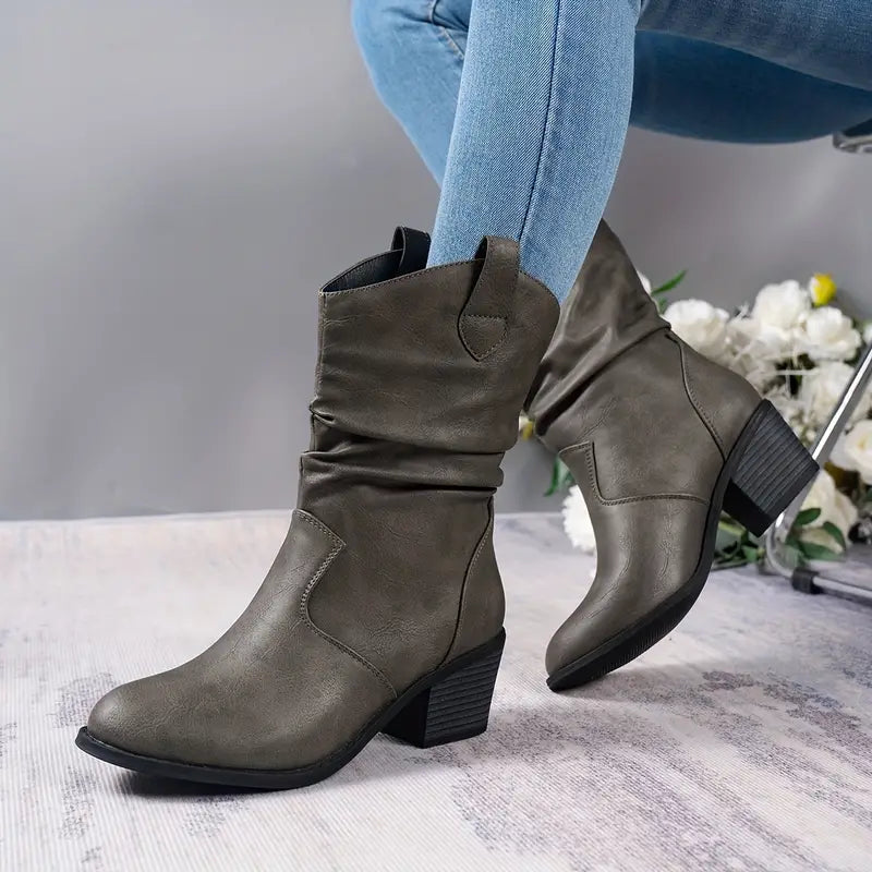Women Ankle Boots Western Style