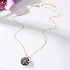 Faline | Evil Eye Necklace | Women's Protection Amulet | Silver & Blue