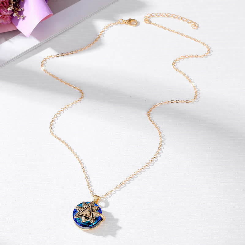 Faline | Evil Eye Necklace | Women's Protection Amulet | Silver & Blue
