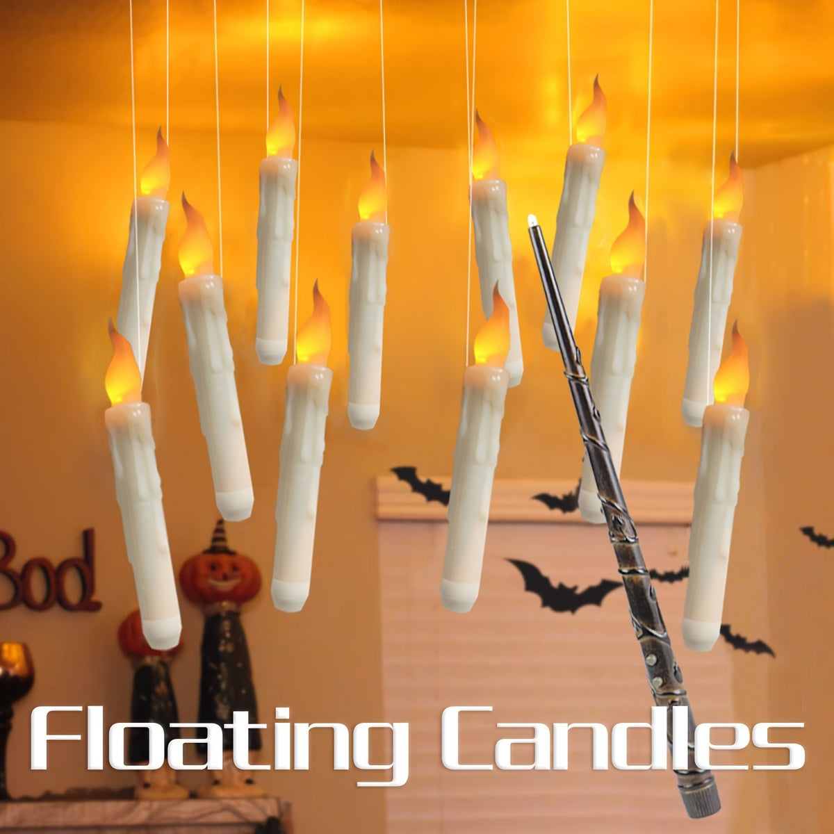 LED Candles Christmas 12 Pack Flameless Floating Remote Control