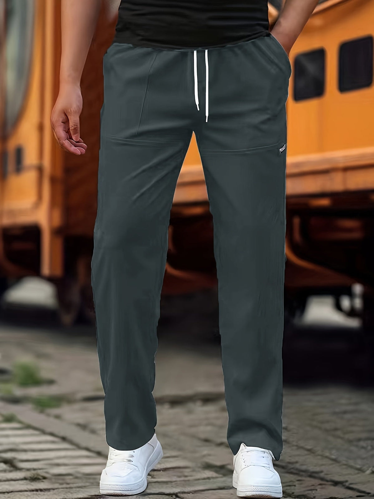 Leah | Men's Jogger Pants | Casual Everyday Trousers | Cotton Blend, Relaxed Fit