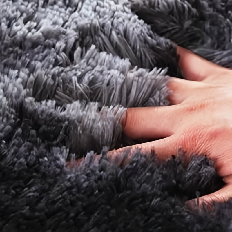 Delphine | Round Plush Rug | Tie-Dye, Soft & Non-Slip | Living Room, Bedroom