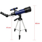 Beginner Refractor Telescope 70mm Aperture 400mm Focal Length with Tripod