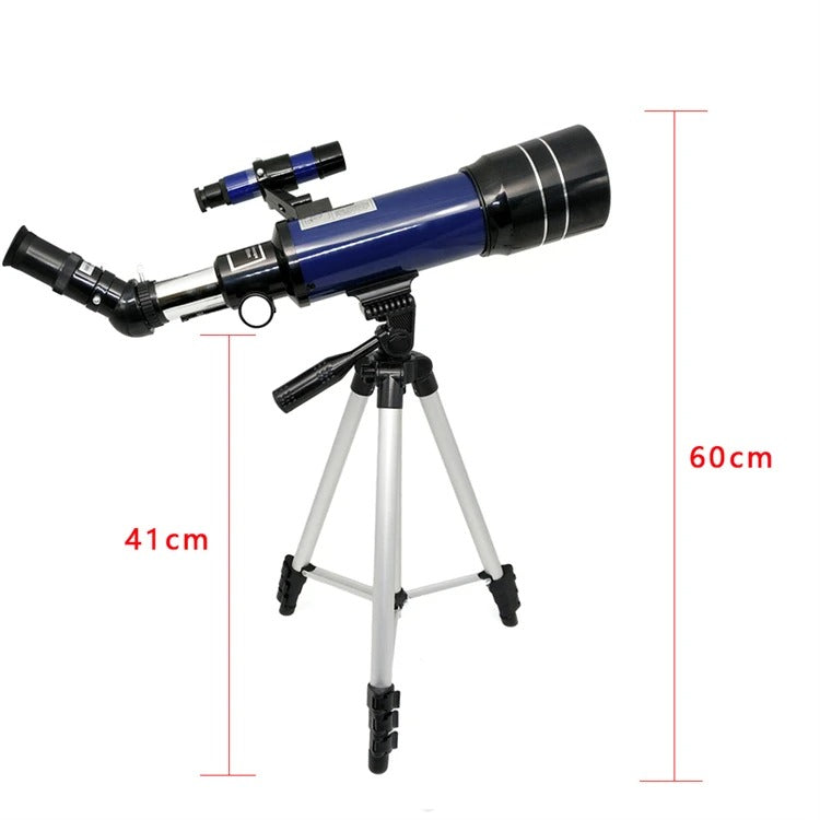 Beginner Refractor Telescope 70mm Aperture 400mm Focal Length with Tripod
