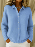 Soraya | Women's Knit Cardigan | Collared, Button-Up | Winter Knitwear