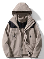 Women 3 in 1 Waterproof Windproof Jacket Removable Hood