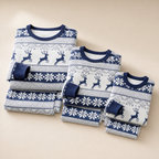 Family Matching Christmas Pyjamas Nordic Reindeer Print Adults Kids | Vianne