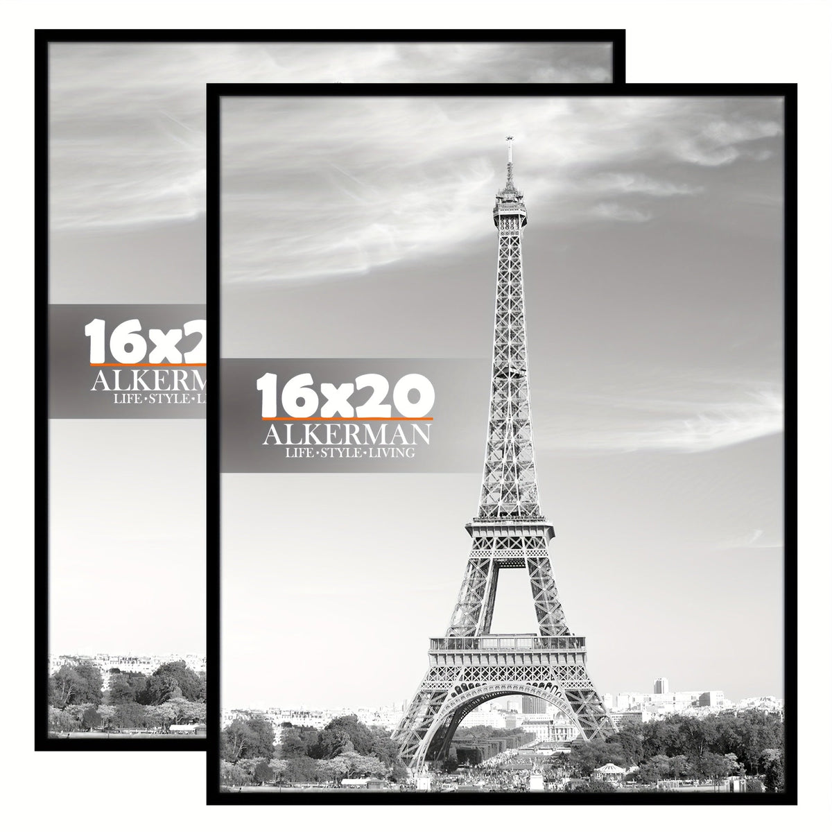 Vada | Photo Frames Set | Black Wall Frames for Posters & Art | 2 Pack