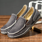 Orthopedic Loafers Women | Casual Canvas Slip On Padded Insole Shoes