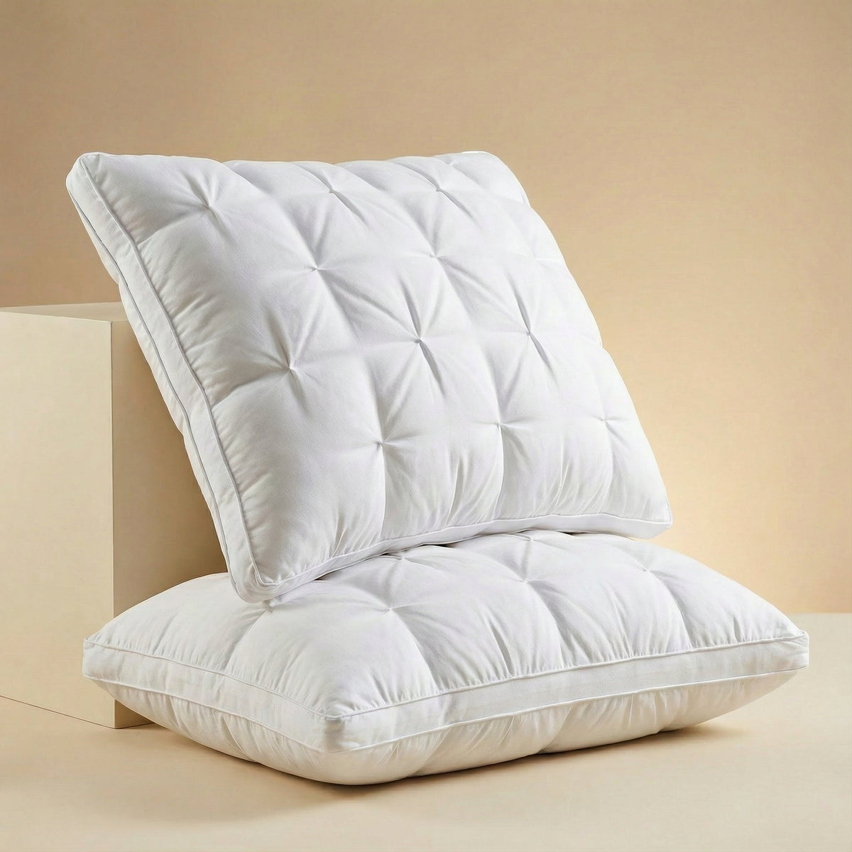 Wren | Down Pillow | 100% Goose Down, Breathable & Shape-Retaining | 48x74cm