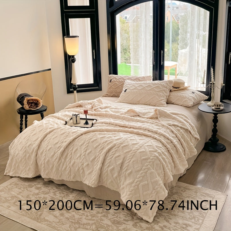 Tamsin | Taffeta Blanket | All-Season, Lightweight | Beige, Soft Polyester