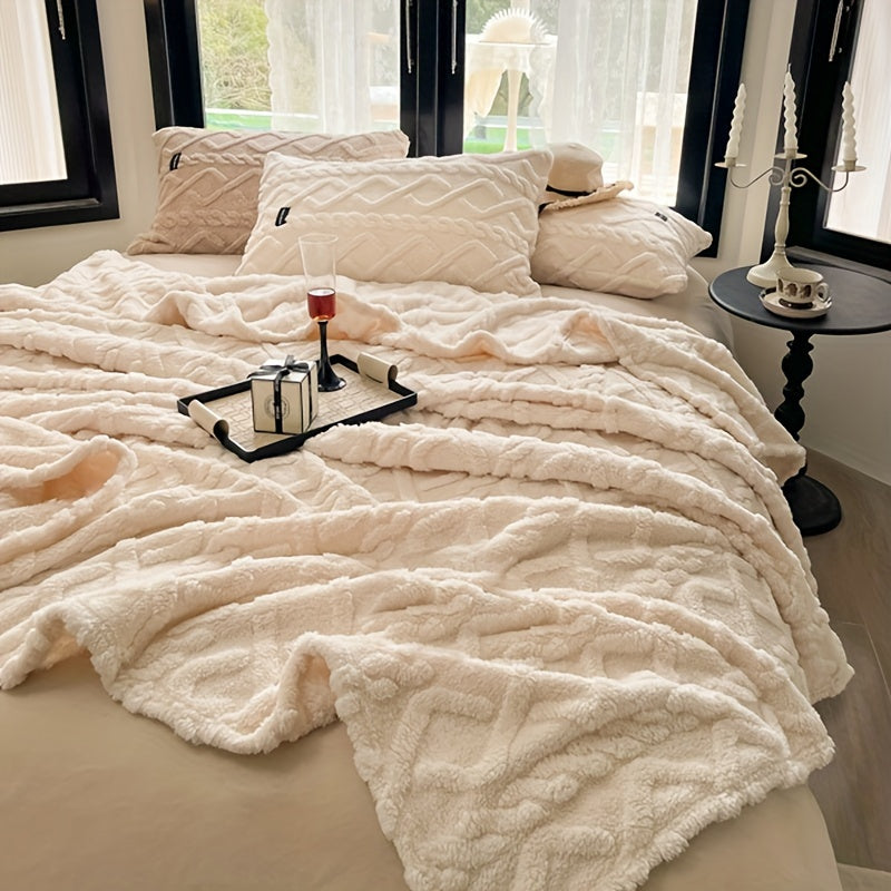 Tamsin | Taffeta Blanket | All-Season, Lightweight | Beige, Soft Polyester