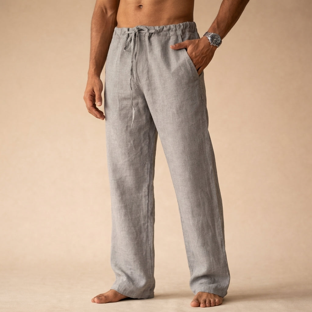 Greta | Men's Linen Trousers | Lightweight, Breathable | Tailored Fit