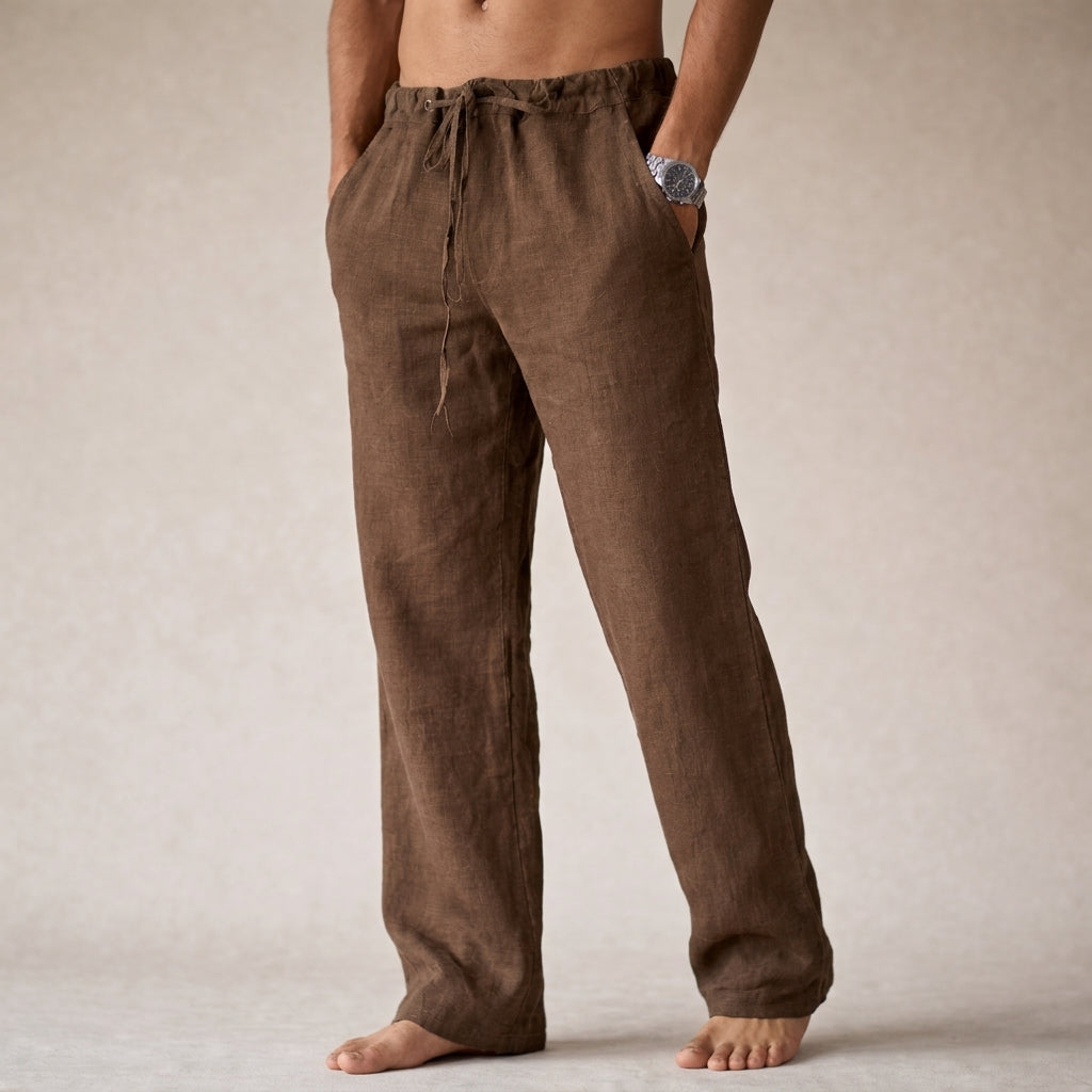 Greta | Men's Linen Trousers | Lightweight, Breathable | Tailored Fit